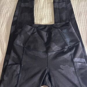 The North Face Black Camouflage Leggings